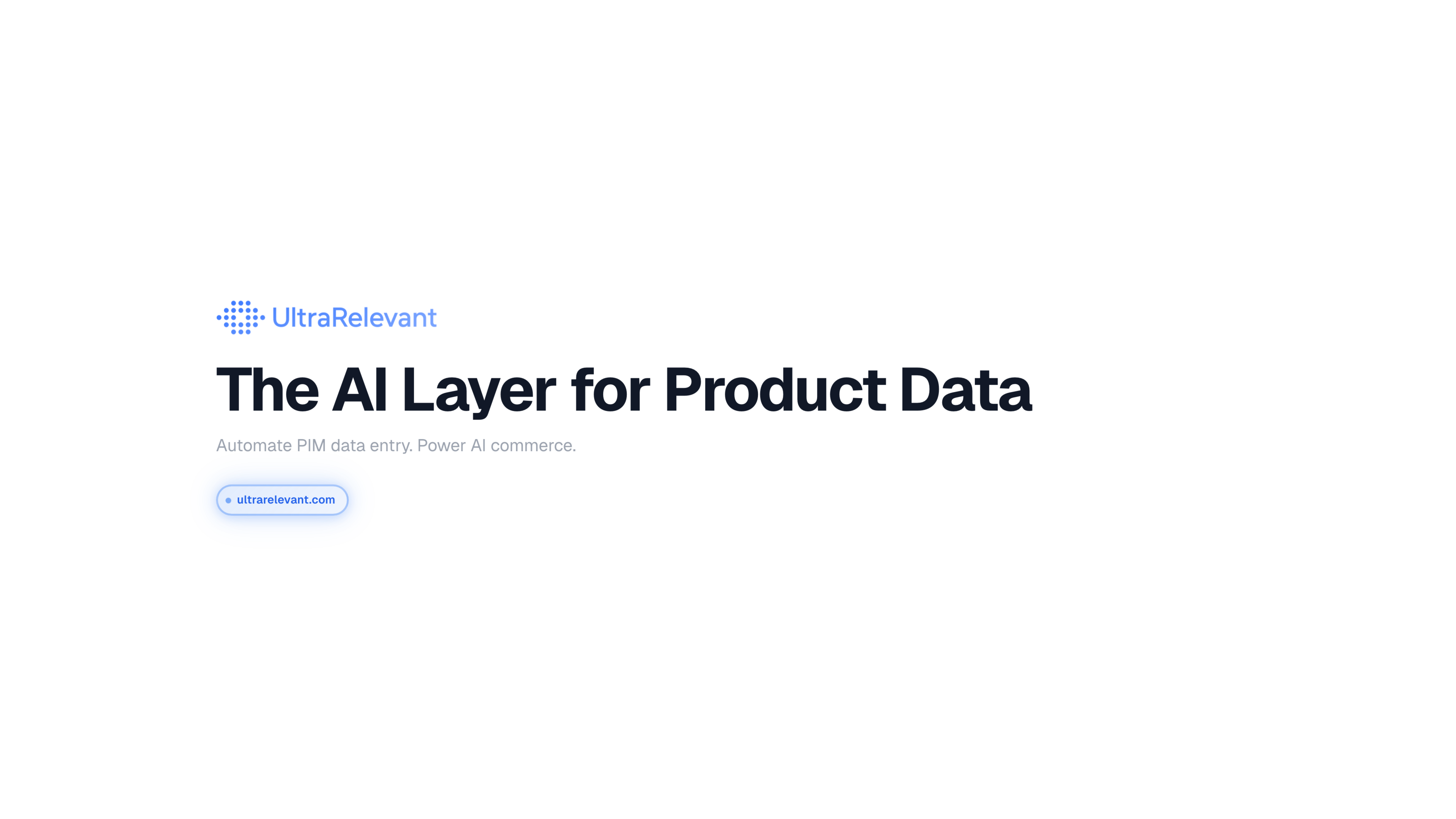UltraRelevant - The AI Layer for Product Data